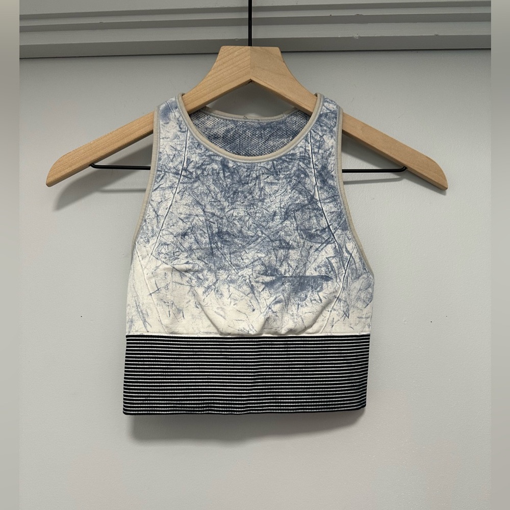 Lululemon Ebb to Train White Luna Sport Bra